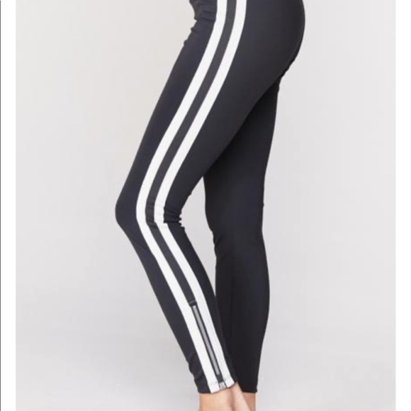 Spiritual Gangster Pants - NWT Spiritual Gangster Black Track Tight Zipper